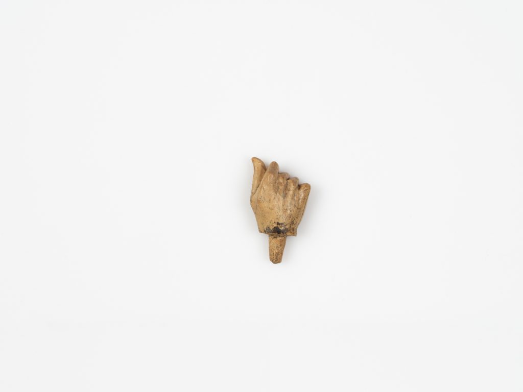 Fragment of the bone decoration of a bed